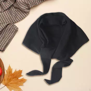 Женский зимний шарф повседневный шейный платок вязаный для пожилых людей домашний бежевый