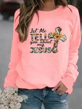 Женский зимний свитер с круглым вырезом и длинными рукавами, украшенный различными популярными узорами S