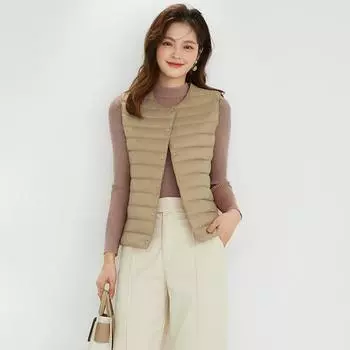 Женский зимний теплый жилет на молнии свободный пуховик легкие жилеты 4XL