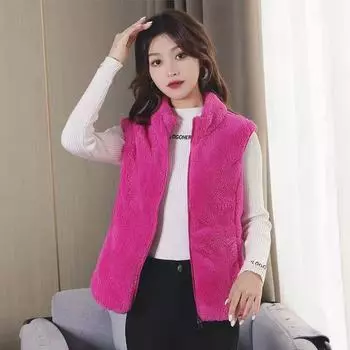 Женский зимний жилет больших размеров с утолщением и подкладкой с обеих сторон, свободный жилет с открытыми плечами, теплая повседневная удобная жилетка в полоску 4XL