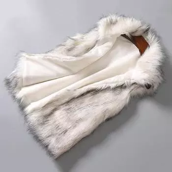 Женский зимний жилет, короткий, с отложным воротником, из искусственного меха, кардиган без рукавов, сохраняющий тепло, пушистый жилет, пальто, повседневная одежда, рабочая, школьная куртка S бежевый