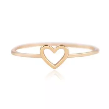 Женское 1 шт., пары, сердце, аксессуары для невесты, подарки, размер 6, 7, 8, 9, 10, кольцо 7 золотой