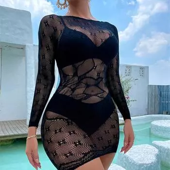 Женское 5 стилей, высокоэластичное облегающее платье в сетку, сексуальная одежда, модное клубное пляжное платье, эротическое прозрачное нижнее белье XXS