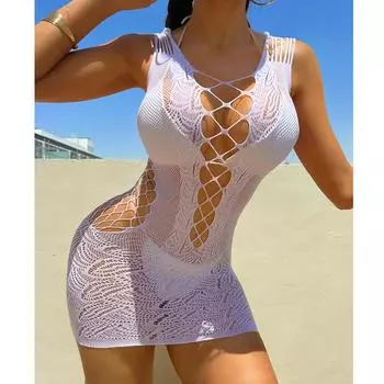 Женское эластичное сетчатое платье, женская эротическая сетчатая прозрачная облегающая короткая юбка, женское сексуальное обтягивающее нижнее белье, костюм XXS