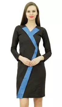 Женское элегантное облегающее платье с длинным рукавом Bimba Дизайнерские платья 10 коричневый