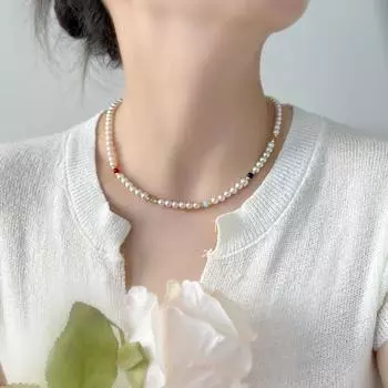 Женское анти-жемчужное ожерелье для вечерние вечеринки, свадебное ожерелье, воротник, ювелирные изделия, подарки 32CM