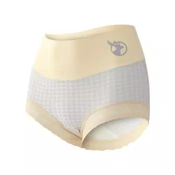 Женское антибактериальное нижнее белье, шелковые бесследные брюки с высокой талией большого размера, подтягивающие бедра и подтягивающие живот, треугольные брюки L