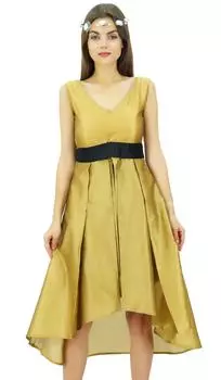 Женское асимметричное платье без рукавов Bimba с высоким и низким вырезом, платье для выпускного вечера с v-образным вырезом 14