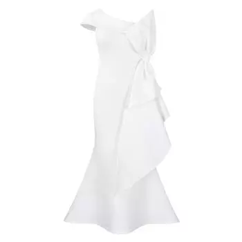 Женское асимметричное вечернее платье без бретелей облегающего кроя - европейская и американская мода Extra Extra Extra Large