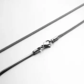 Женское базовое украшение из нержавеющей стали, мужское ожерелье 0.9mm thick -45cm long
