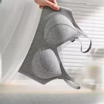 Женское бесшовное нижнее белье для осени и зимы с боковой поддержкой груди для предотвращения провисания Converge Anti Comfort Vest Style Съемный бюстгальтер с подвязками M чёрный