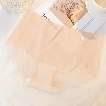 Женское бесшовное нижнее белье из шелка Ice Silk, хипстерские невидимые трусики, эластичное нижнее белье из шелка Ice Silk, бикини, трусики-брифы L