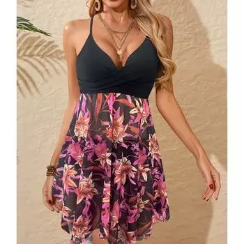 Женское бикини, сексуальный купальный костюм с высокой талией, пляжный купальник, женский летний купальник S бордовый