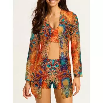 Женское бикини, сексуальный купальный костюм с высокой талией, пляжный купальник, женский летний купальник S