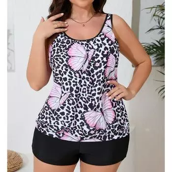 Женское бикини, сексуальный купальный костюм с высокой талией, пляжный купальник, женский летний купальник 0XL розовый