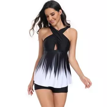 Женское бикини, сексуальный купальный костюм с высокой талией, пляжный купальник, женский летний купальник S