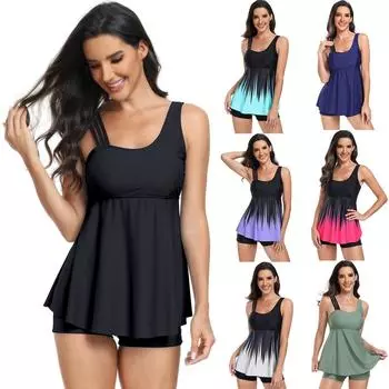 Женское бикини, сексуальный купальный костюм с высокой талией, пляжный купальник, женский летний купальник S чёрный