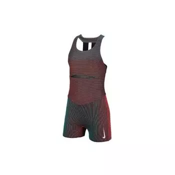 Женское боди для бега Nike, спортивная одежда ярко-темно-красного цвета CK4235-635 M