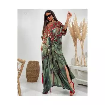 Женское богемное длинное платье