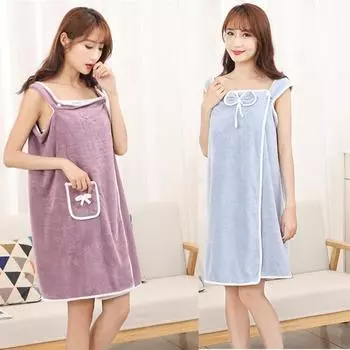 Женское большое полотенце для ванной комнаты 135*80 см для девочек, быстросохнущее, для купания, пляжа, спа, банный халат, полотенце для душа, отеля, банный халат фиолетовый