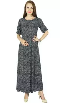 Женское черное классическое шикарное платье Bimba, длинное платье с эластичной резинкой на талии 16 чёрный