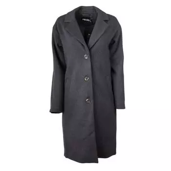 Женское длинное пальто с длинными рукавами и карманами на воротнике РУБАШКИ