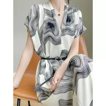 Женское длинное платье, летнее, облегающее, дышащее, легкое, роскошное, с короткими рукавами XL белый