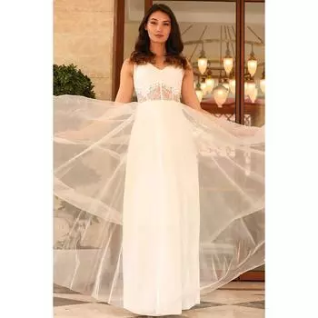 Женское длинное вечернее платье