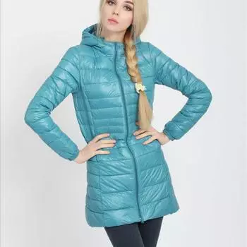 Женское длинное зимнее теплое пальто, женская ультралегкая белая куртка на утином пуху с сумкой, женские куртки S вино красного