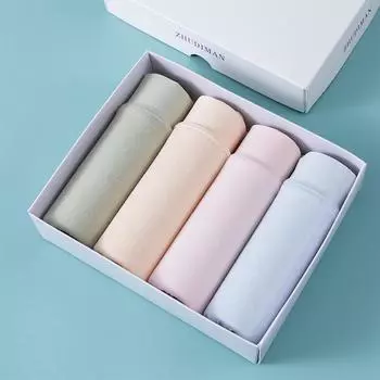 Женское физиологическое нижнее белье из 4 предметов хлопка в упаковке с защитой от боковых утечек, дышащие и минималистичные защитные брюки L