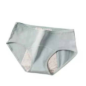 Женское физиологическое нижнее белье со средней талией, герметичные санитарные брюки, дышащие женские треугольные брюки XL