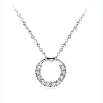 Женское геометрическое круглое ожерелье, японская и корейская студентка, персонализированная круглая ключичная цепочка