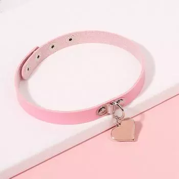 Женское готическое ожерелье из искусственной кожи в стиле рок-панк 1.5*40cm