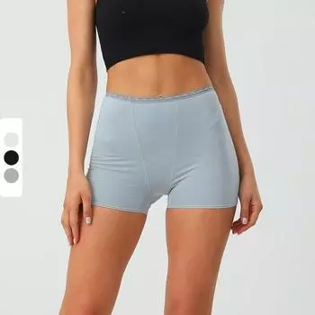 Женское хлопковое нижнее белье больших размеров, боксеры, удобные защитные брюки, нескользящая нижняя часть OumaS чёрный