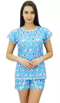 Женское хлопковое ночное белье Bimba, топ на пуговицах и шорты, милый ночной костюм 10 розовый