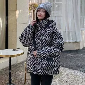 Женское хлопковое пальто 2024 года, новая зимняя хлопковая куртка, женские утепленные хлопковые пальто, женские пуховые парки, повседневная верхняя одежда S белый