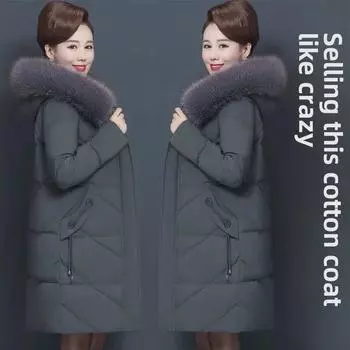 Женское хлопковое пальто средней длины Slim Fit, новый стиль L чёрный