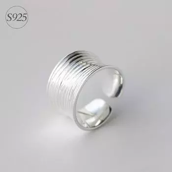 Женское и мужское кольцо из стерлингового серебра 925 пробы с гравировкой и чеканкой, длинное 13 мм, рокер GTLJ877 Resizable