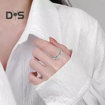 Женское и мужское кольцо с луной и звездой, кольцо-спиннер, антистрессовое кольцо из нержавеющей стали для пар, вращающееся кольцо, ювелирное изделие, подарок US 8 розового золота