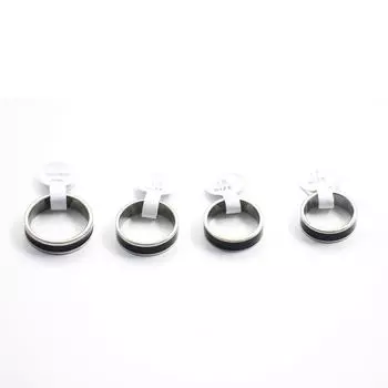 Женское и мужское простое свадебное обручальное кольцо из нержавеющей стали, ювелирное кольцо на палец 6