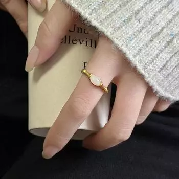 Женское кольцо из бамбука, женское антикварное нишевое дизайнерское кольцо премиум-класса, индивидуальное универсальное кольцо на палец