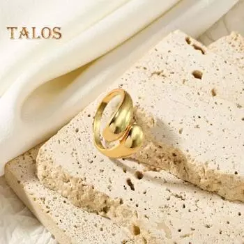 Женское кольцо, открытое, регулируемое, нерегулярное, с гальваническим покрытием, однотонное, из нержавеющей стали, подарок на день рождения, украшение на безымянный палец на костяшке пальца золотистый