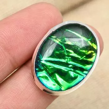 Женское кольцо ручной работы из твердого серебра 925 пробы с синим австралийским тройным опалом и драгоценным камнем 4 синий