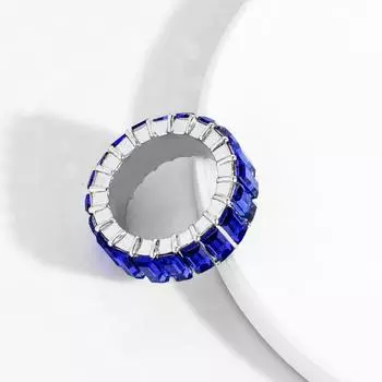 Женское кольцо с блестящими стразами, цветное легкое гальваническое кольцо на палец, ювелирные изделия, подарки US 7 жёлтый