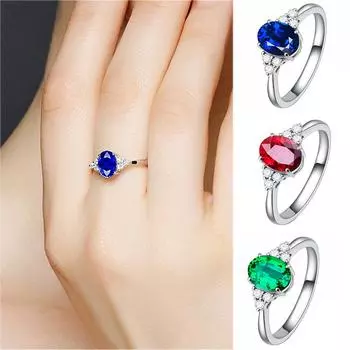 Женское кольцо с бриллиантом из желтого золота 18 карат с покрытием из натуральной крови 6 красный