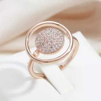 Женское кольцо с цирконием, золотого цвета, уникальный роскошный дизайн, свадебные украшения для невесты, лучший подарок для девочек 6 белый