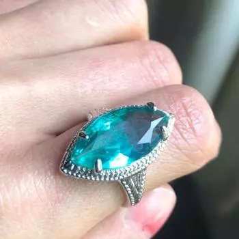 Женское кольцо с цирконом в виде капли воды, модное темпераментное, элитные роскошные ювелирные изделия, аксессуары для банкетов в европейском и американском стиле 10