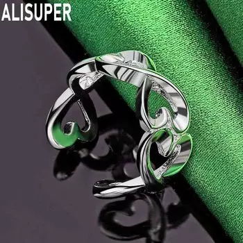 Женское кольцо с двойной линией из стерлингового серебра 925 пробы, модное изящное свадебное украшение 5#-10#