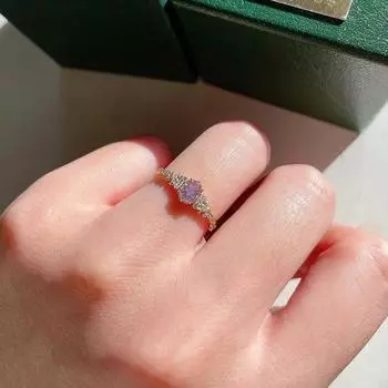 Женское кольцо с гальваническим покрытием, блестящие оливковые листья, очаровательное украшение тонкой работы, неувядаемый сверкающий кубический цирконий