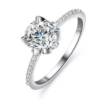 Женское кольцо с муассанитом цвета D 1 карат, обручальное кольцо из стерлингового серебра, обручальное кольцо, подарок подруге, изысканный ювелирный подарок Opening is adjustable